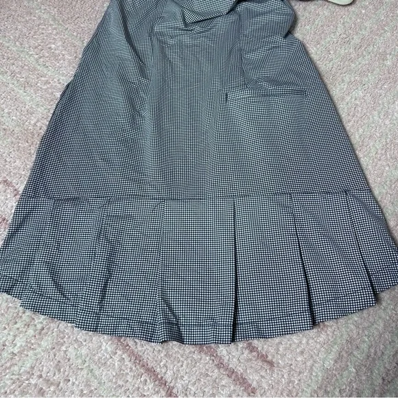 Greg Norman Womens Arielle Sleeveless Zip Golf Dress Size Small Navy Gingham - Picture 10 of 10